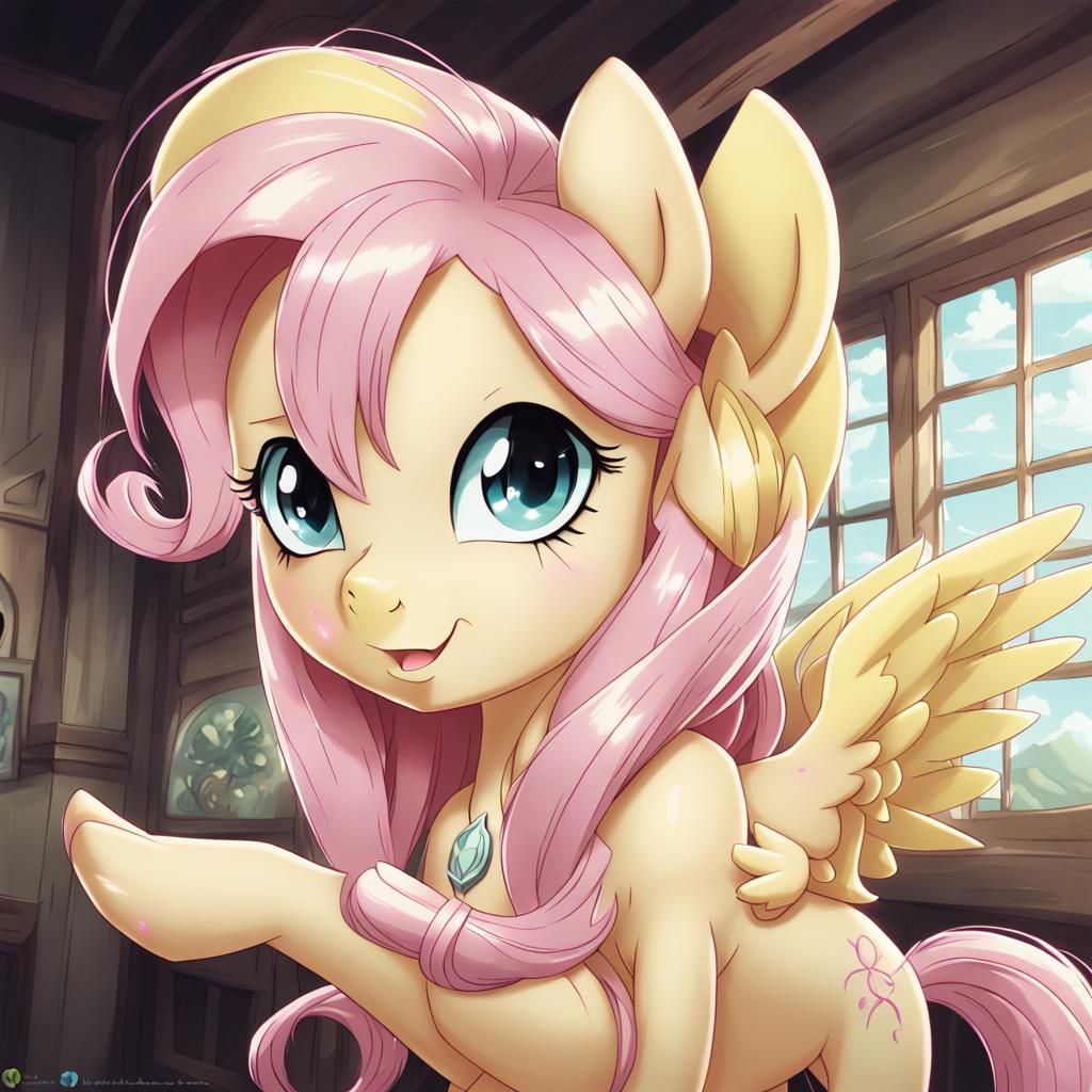 Fluttershy in Anime Style