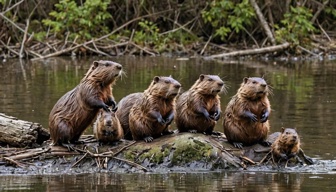 "a group of beavers is known as a "colony""
