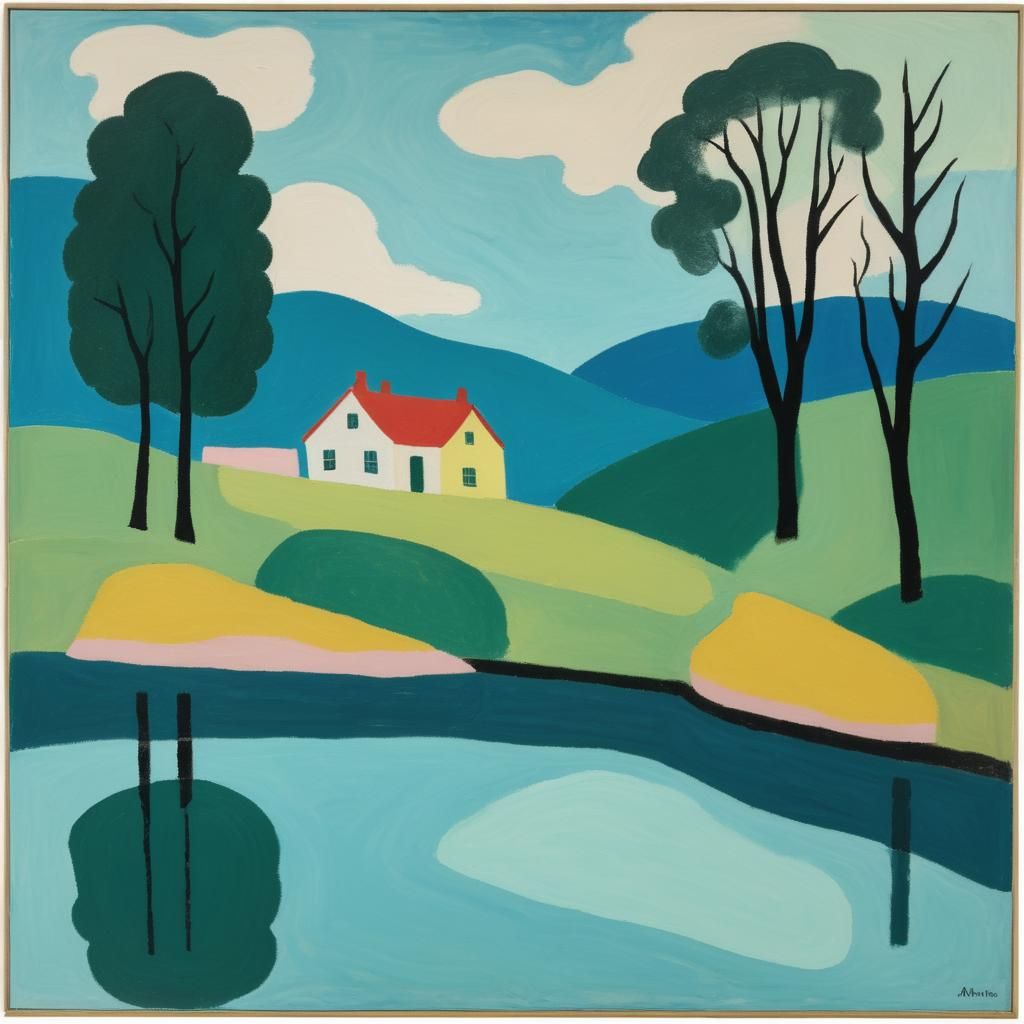 Abstract Landscape in a Modern Style