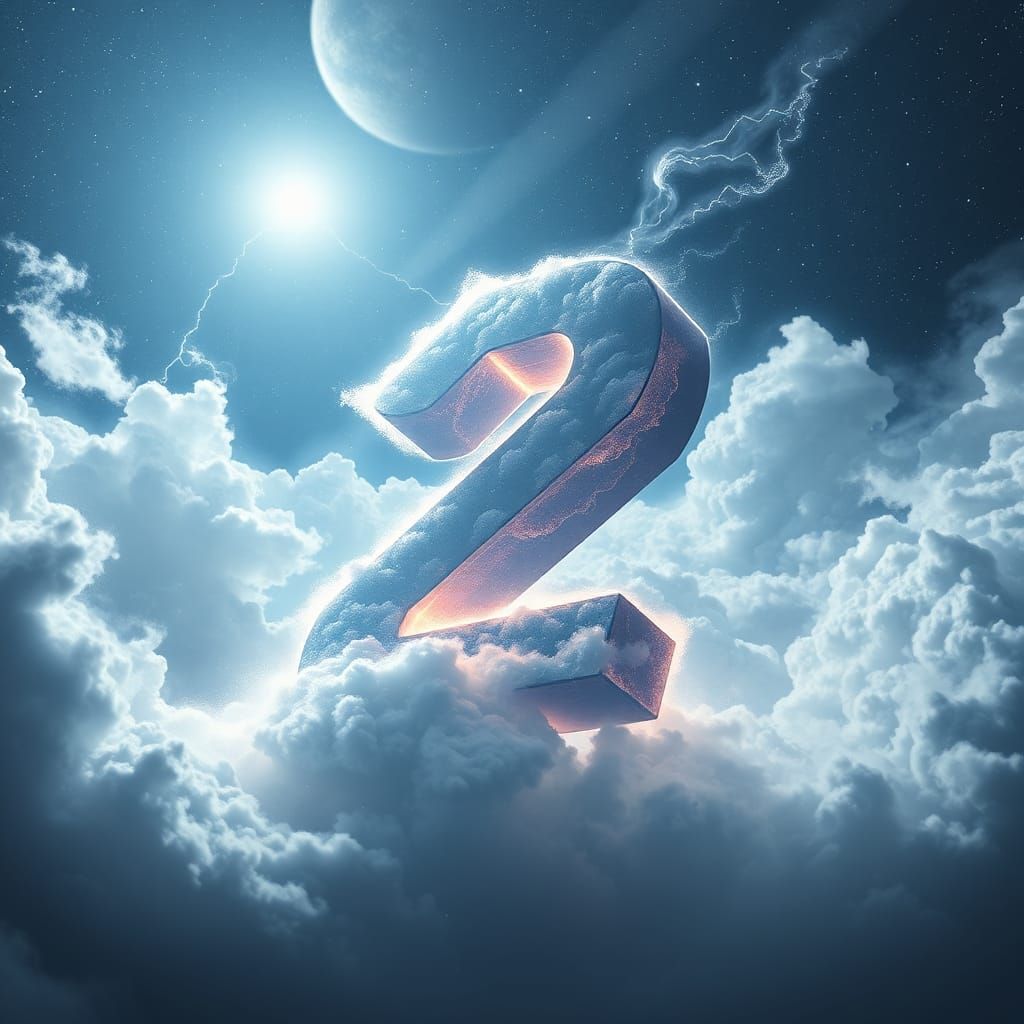 Luminescent Number 2 in a Stormy Celestial Expanse