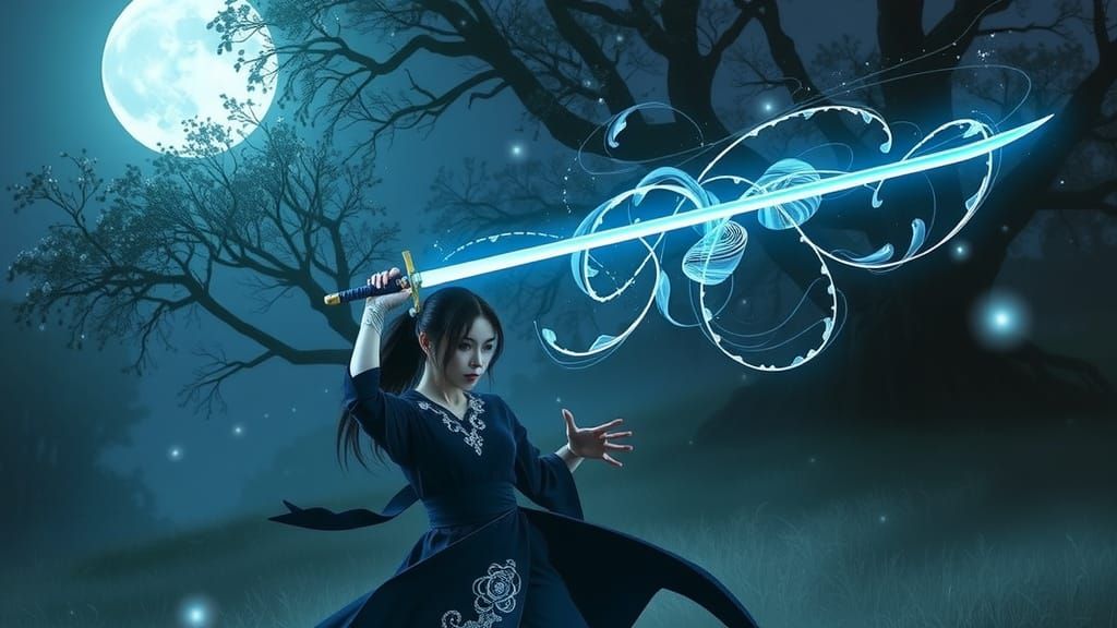 Moonlit Warrior in Mystical Defense