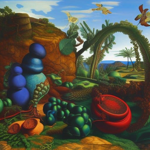 Surreal Elm Tree in Photorealistic Hyper-realism