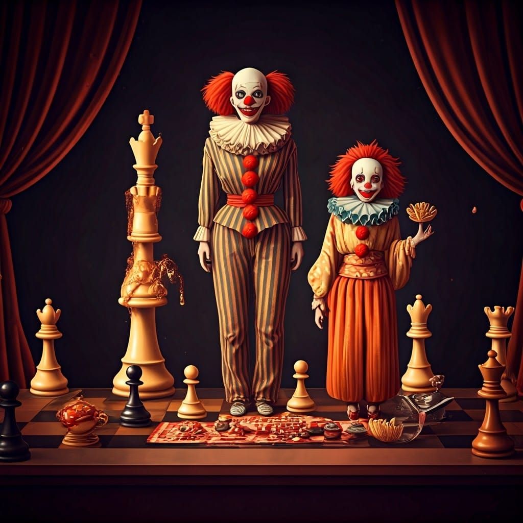 Vintage Whimsical Pulp Horror Circus Slasher