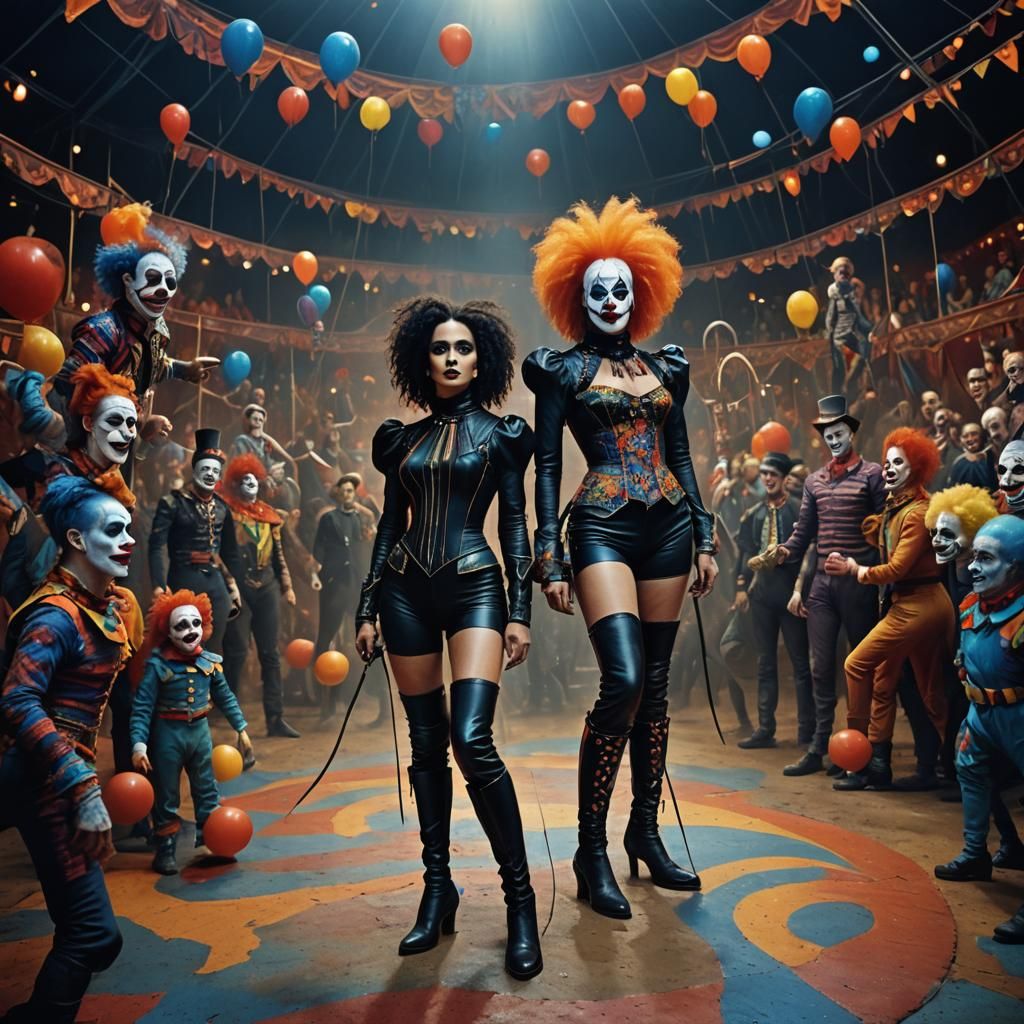 Circus Ring Mistress in Dark Fantasy Style