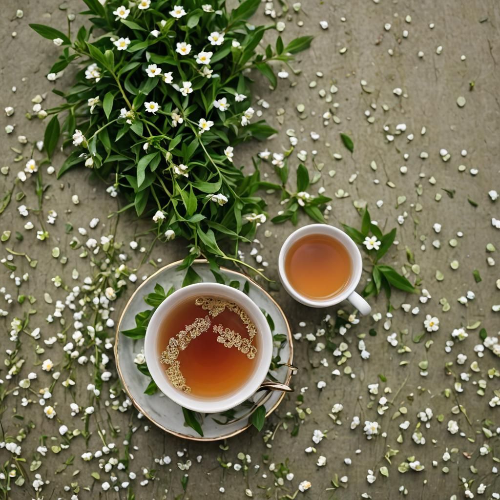 Elegant Tea Cup Captured with Bokeh Effect