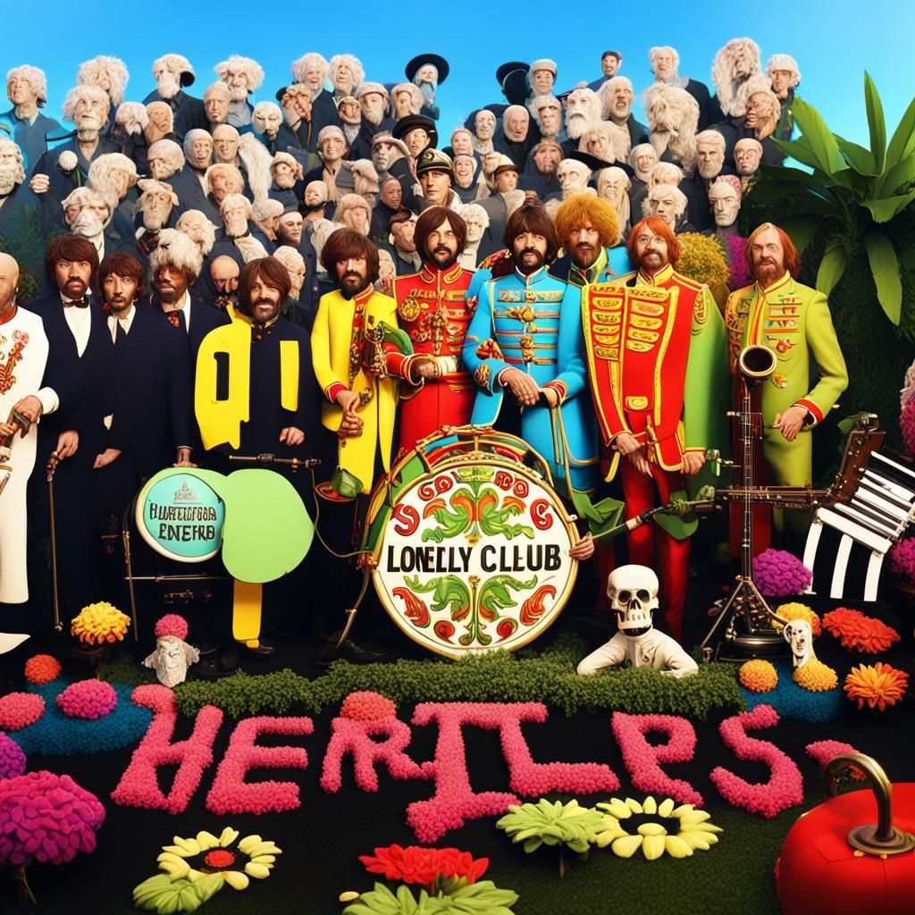 Sgt. Peppers Band: Detailed Matte Painting