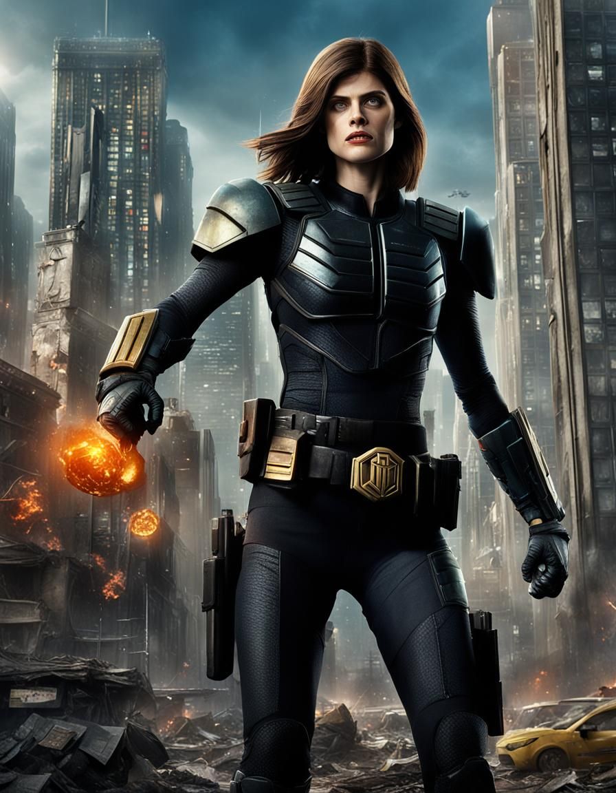 Judge Hershey in Mega City One: Detailed Concept Art