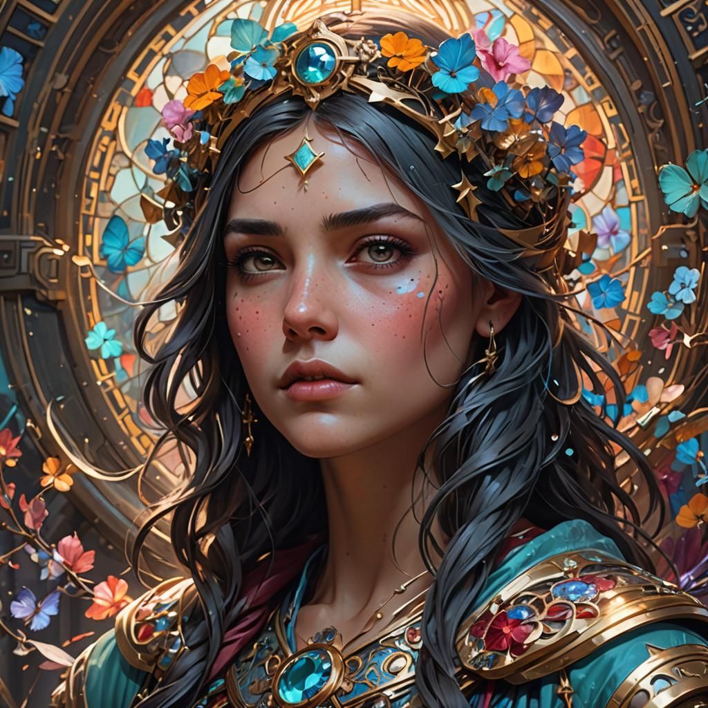 Collective Cross vs. Dreams: Hyperdetailed Portrait