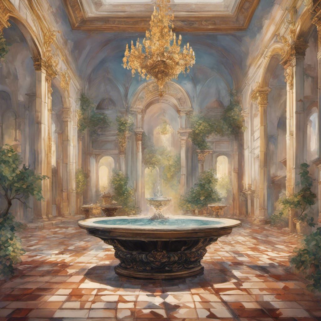 Glass Bowl of Fruit on Mount Olympus