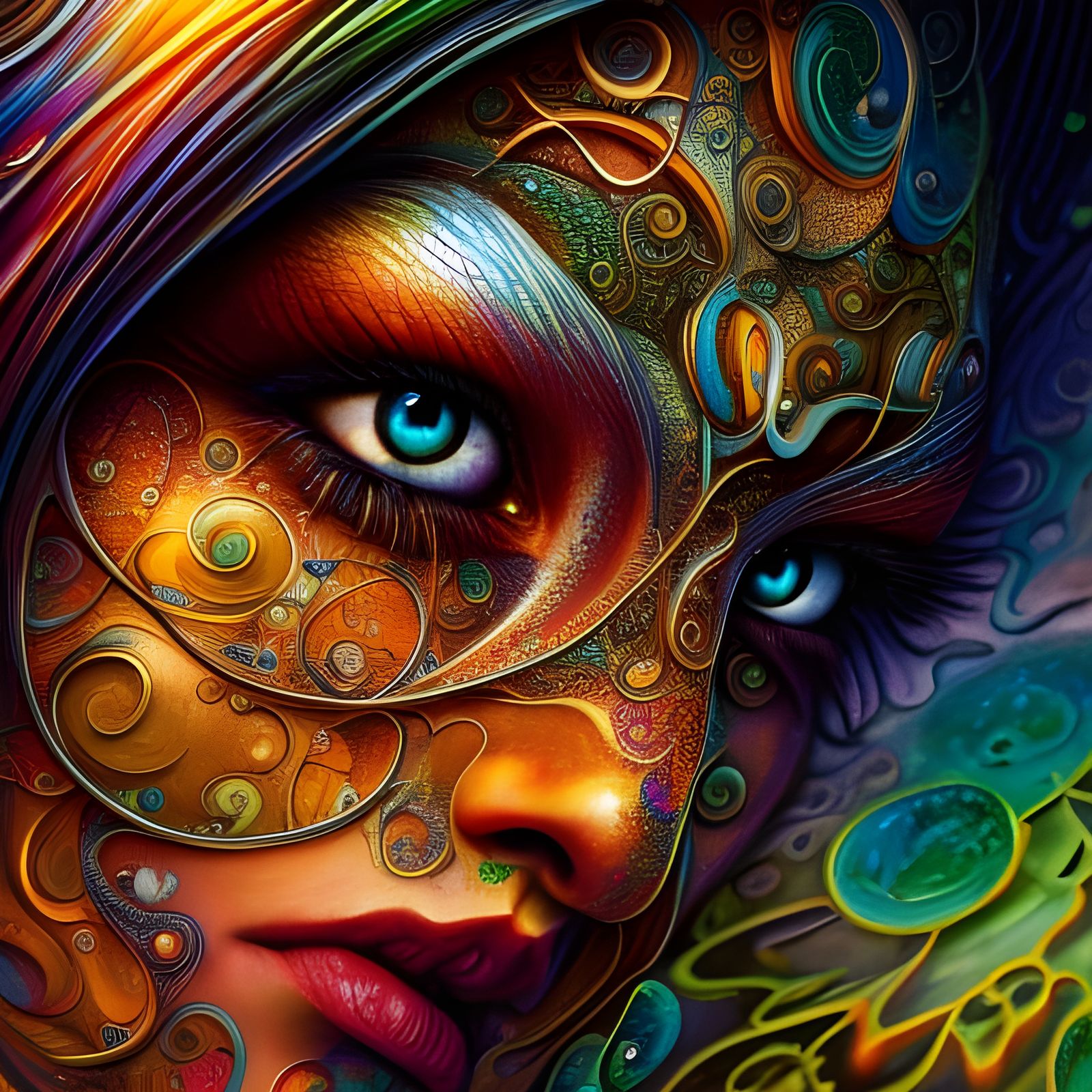 Schizoid Shaman with Iridescent Highlights