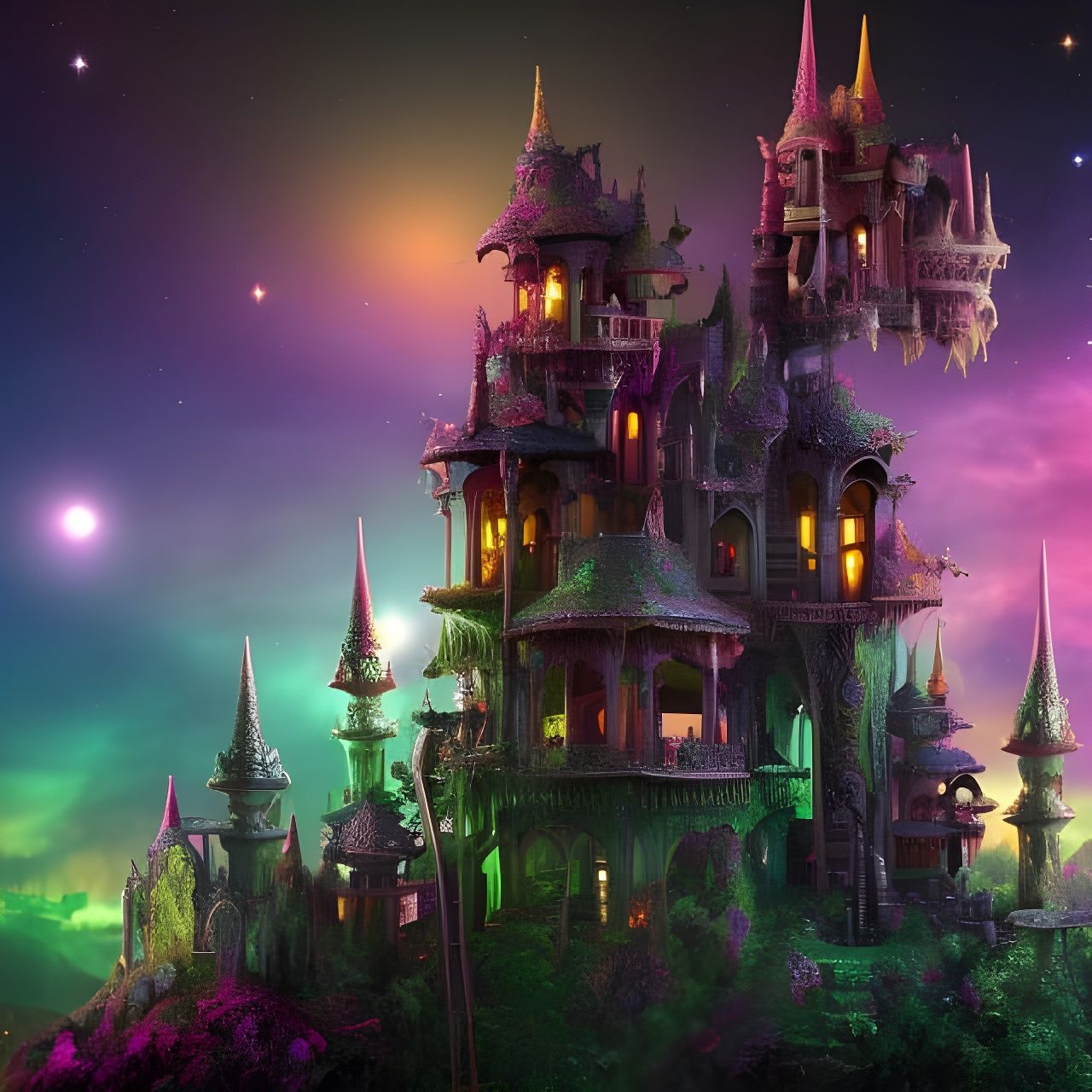 Contained chaos in the cosmos, detailed matte painting, deep color, fantastical, intricate detail, splash screen, comple...