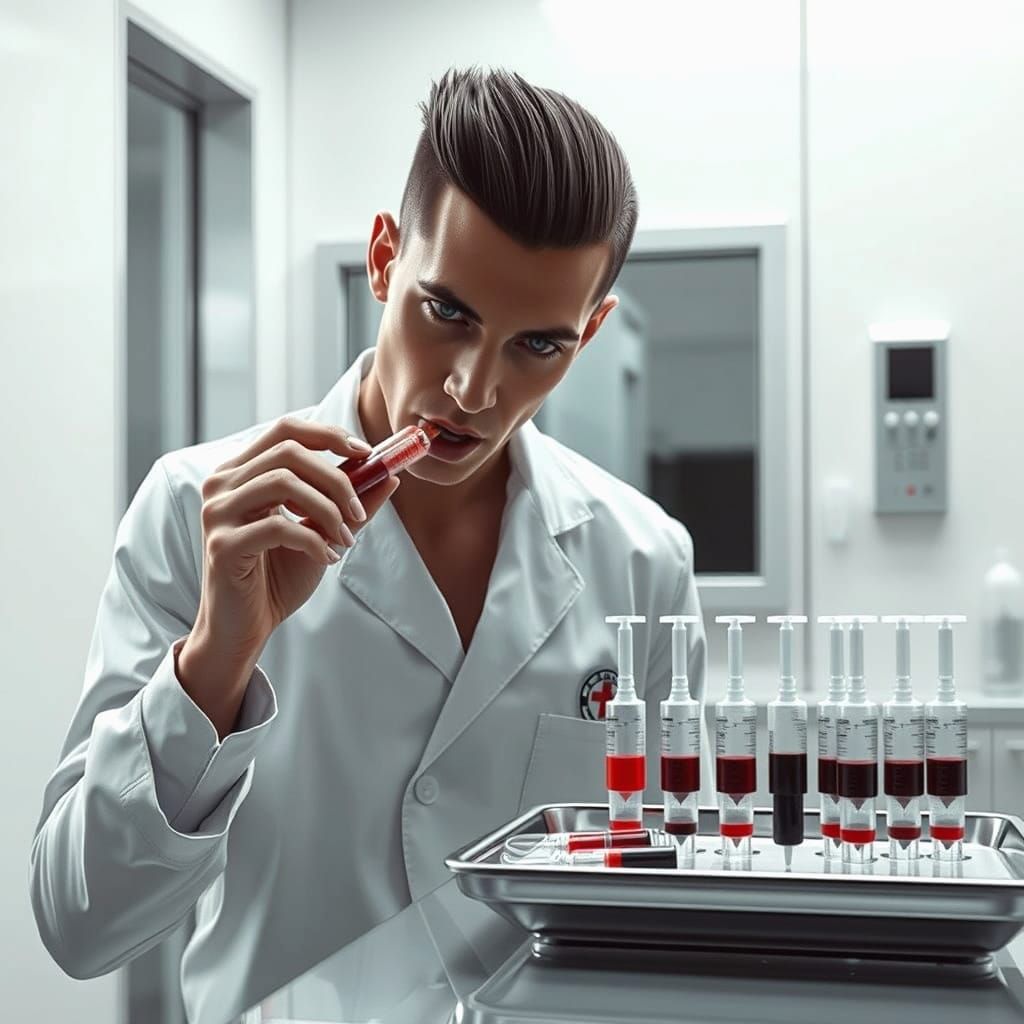 Vampire Doctor in Modern Medical Setting