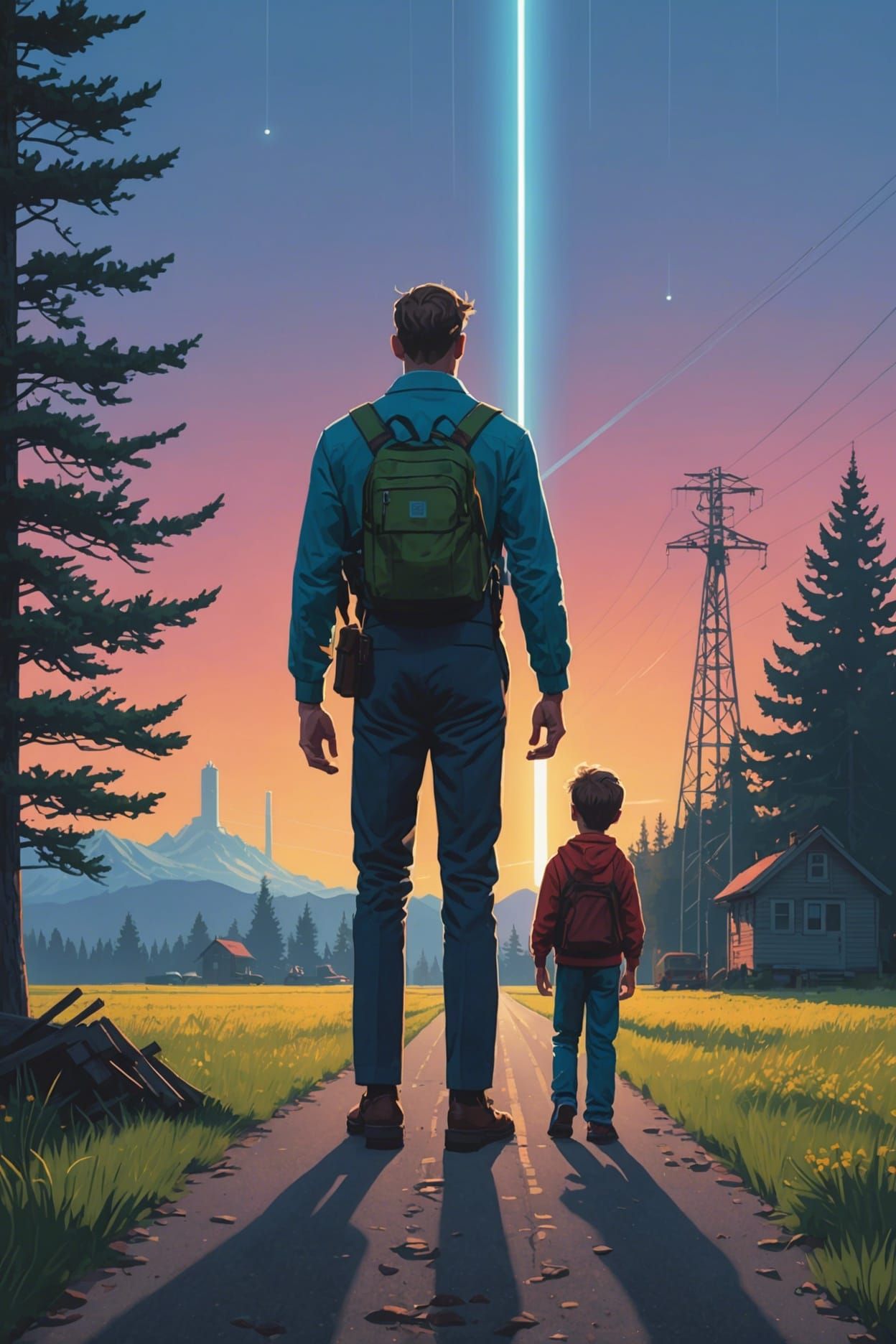 The Tallest Man and Brother: Pixel Art Landscape