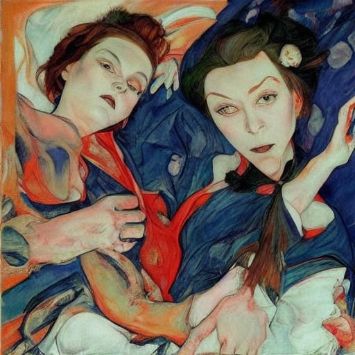 Vampire Supercar Inspired by Serebriakova and Schiele