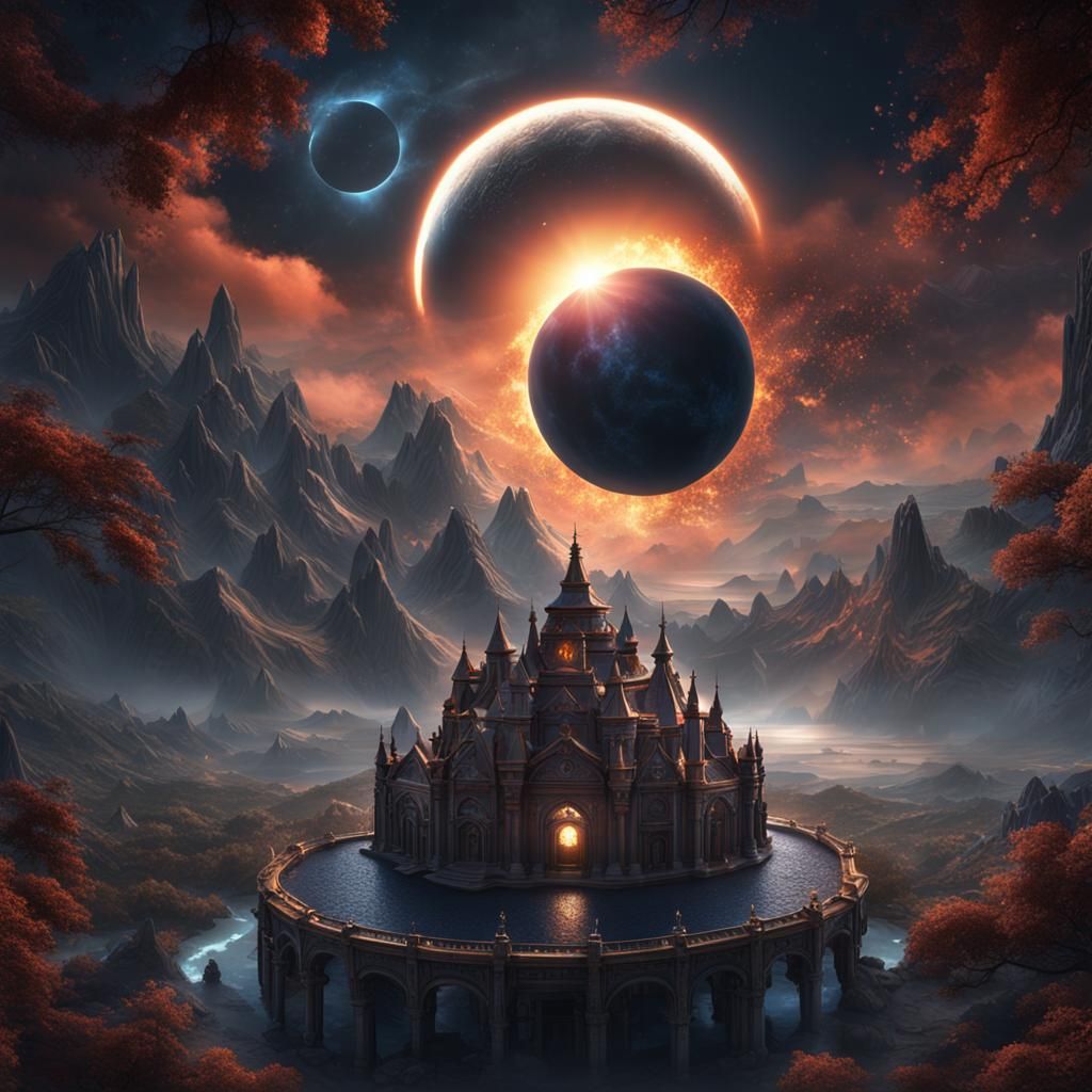 Total Eclipse of the Heart: Detailed Matte Painting