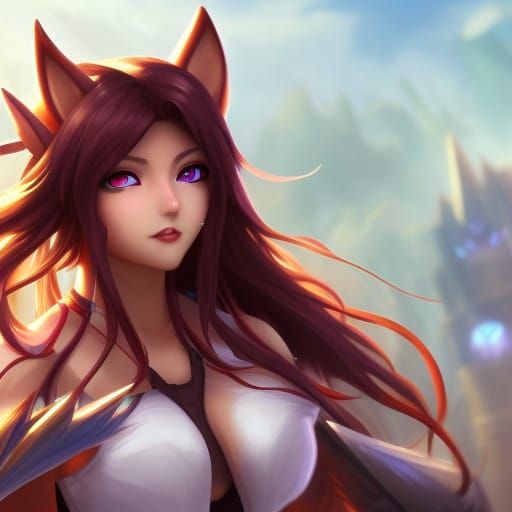 Ahri: Detailed Matte Painting in Unreal Engine