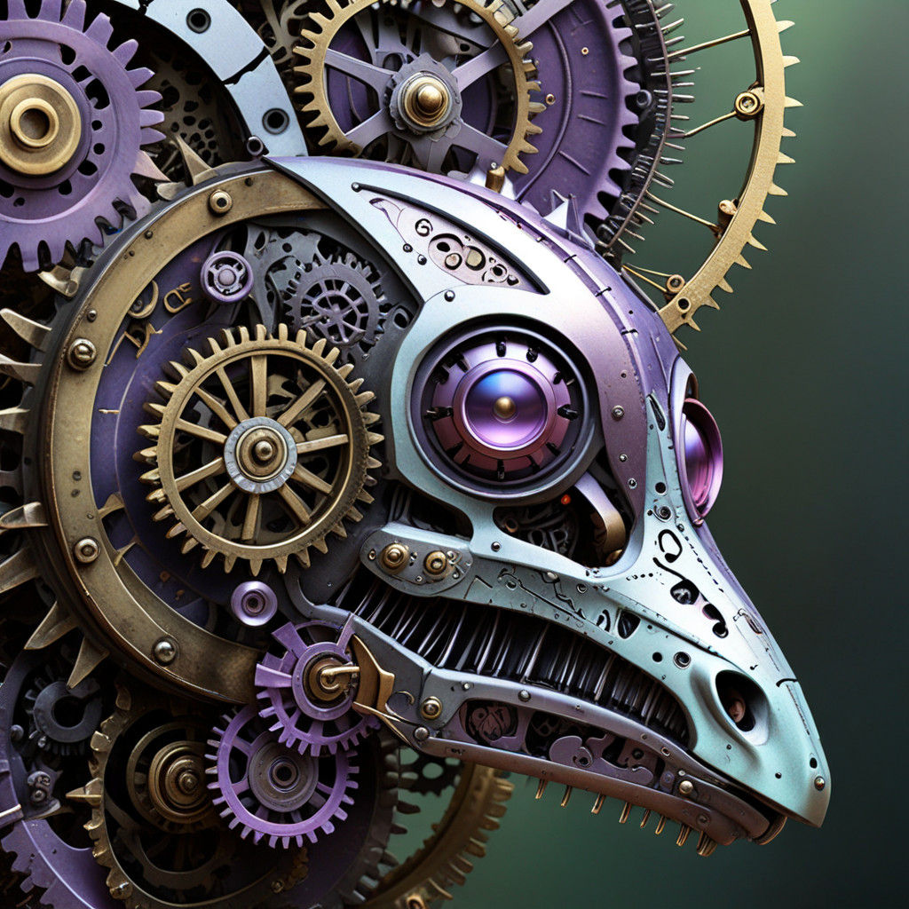 Surreal Steampunk Dream: Mechanical Venus Flytrap Captures R...