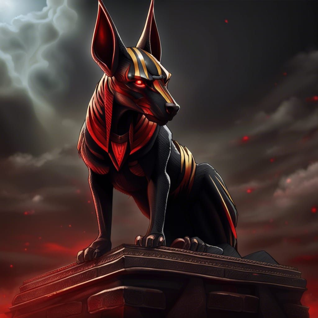 Powerful Red Anubis in High Definition