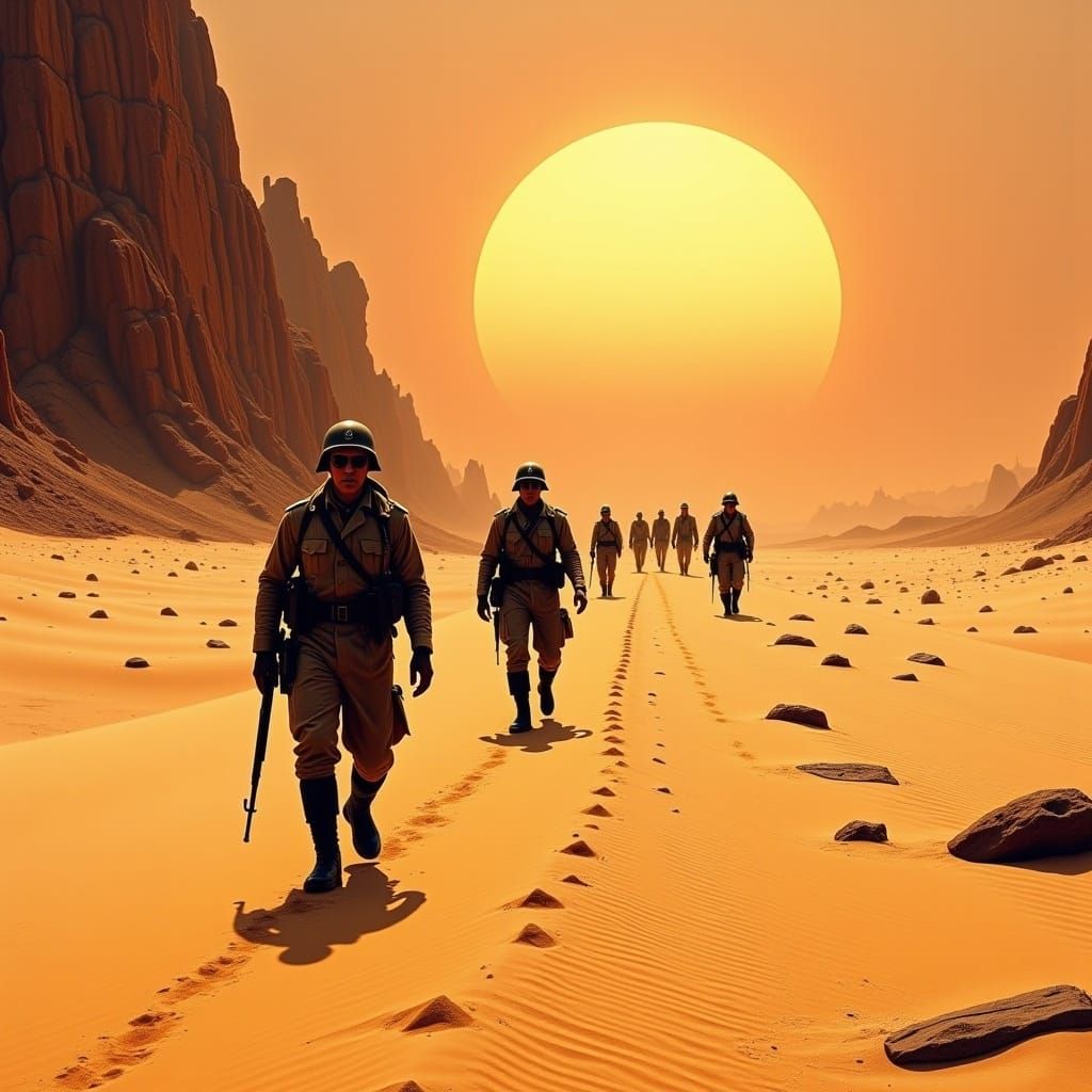 Afrika Korps in North African Desert, 1941