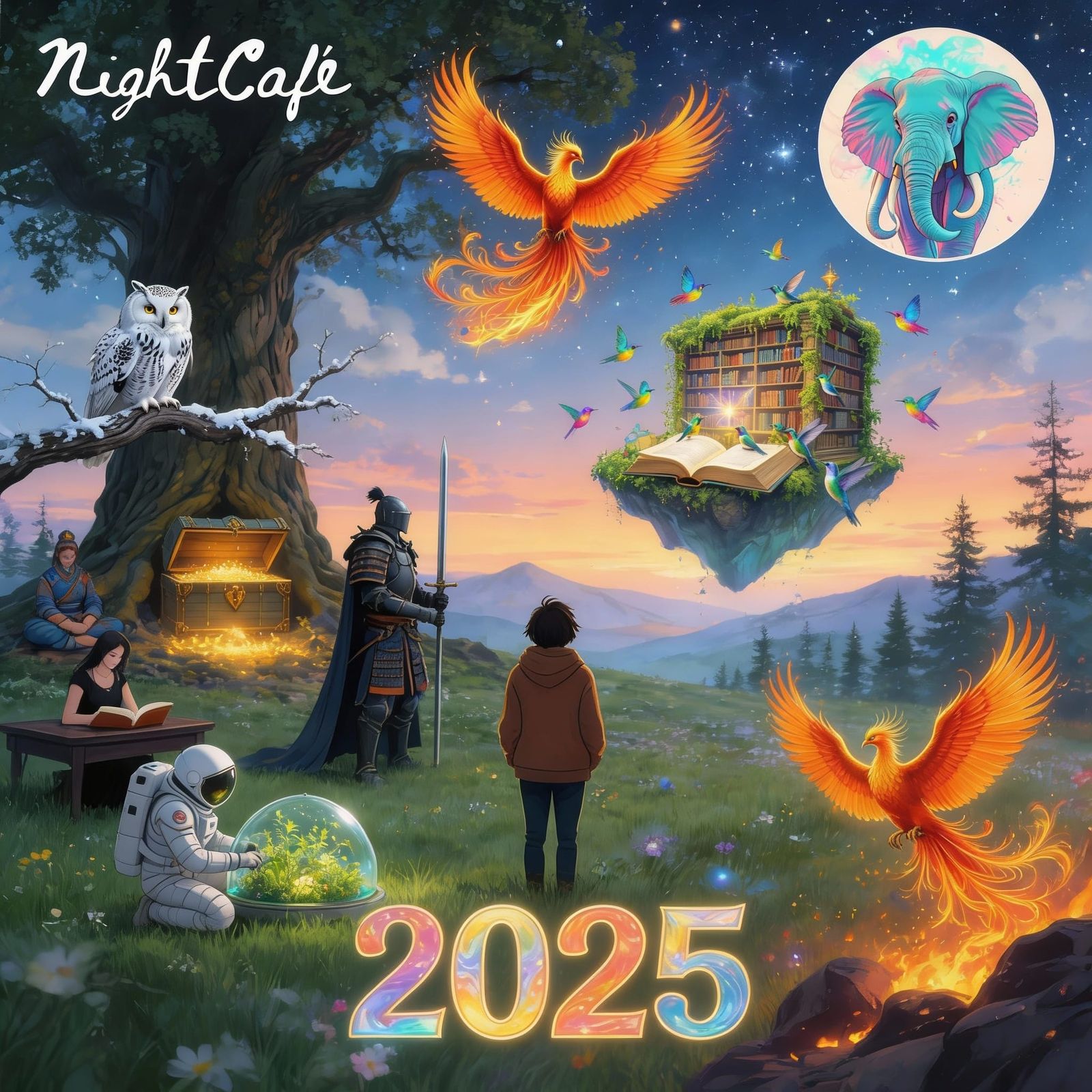 AI Art Collage of 2025 Highlights