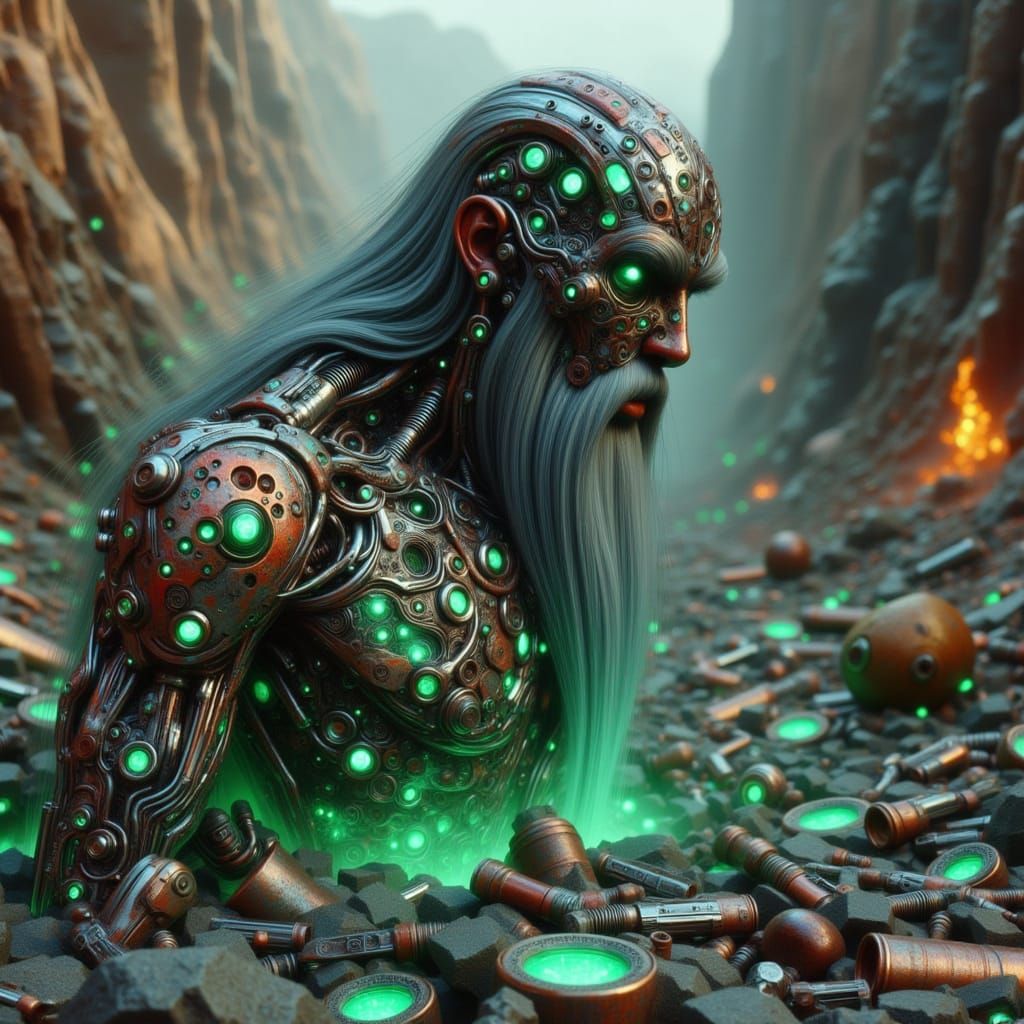 Viking Warrior Sculpture from Auto Parts