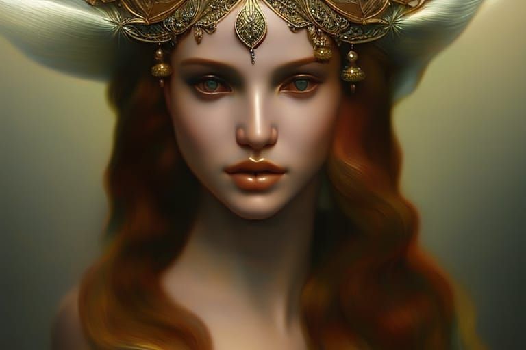 Vampire in Haute Couture: A Hyperrealistic Fantasy Portrait