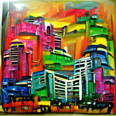 Simple Cityscape Generated by AI