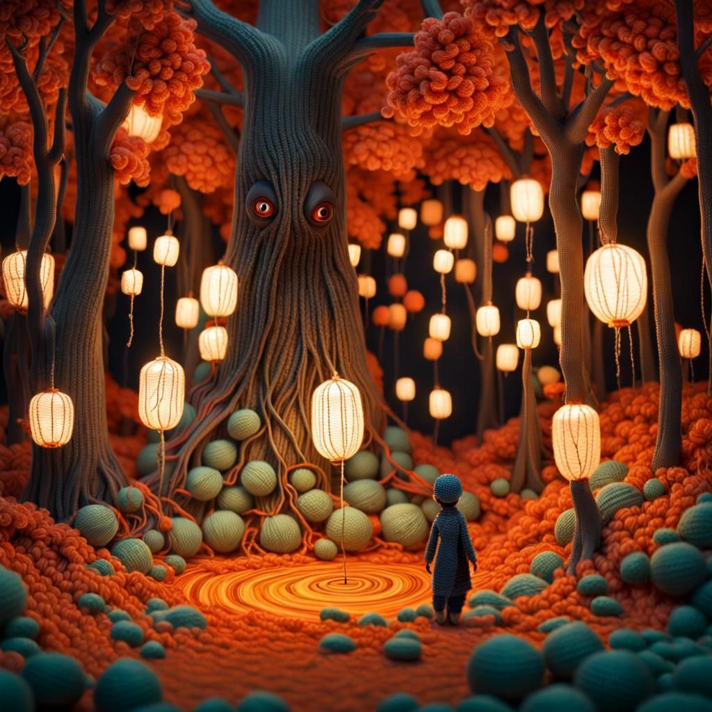 Magic Crochet Forest in Yarn Style