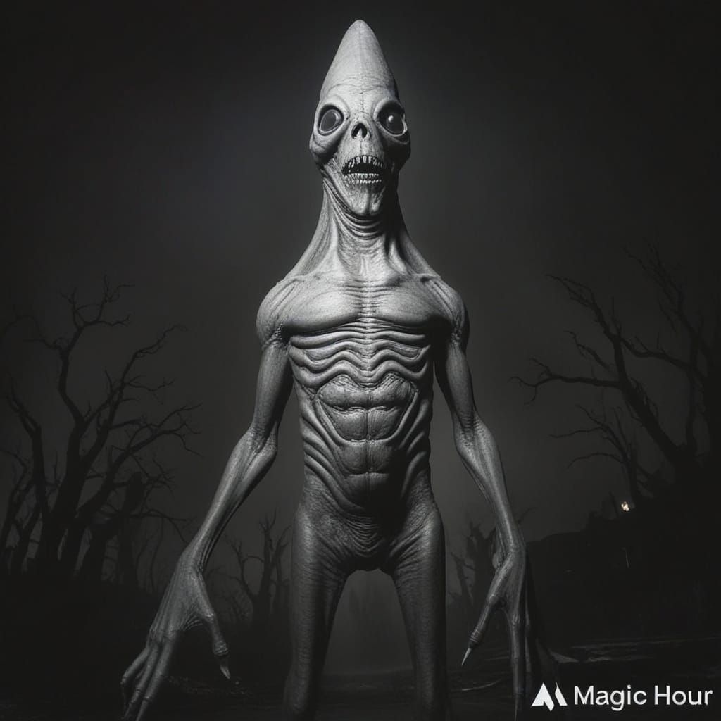 Sinister Horror Figure Emerges from Dark Shadows