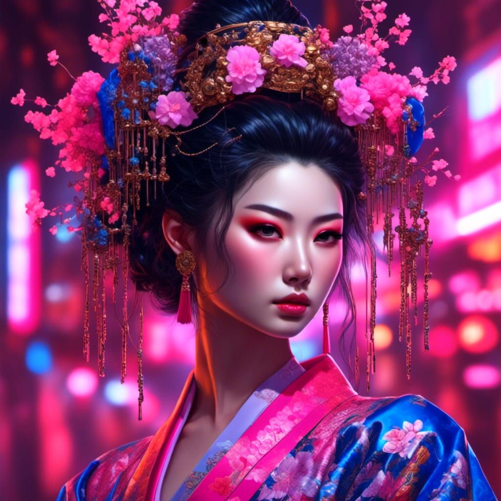 Geisha in NeoTokyo