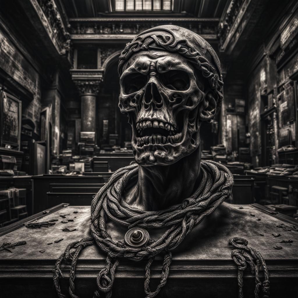 Hyperrealistic Image of the Death of Rap