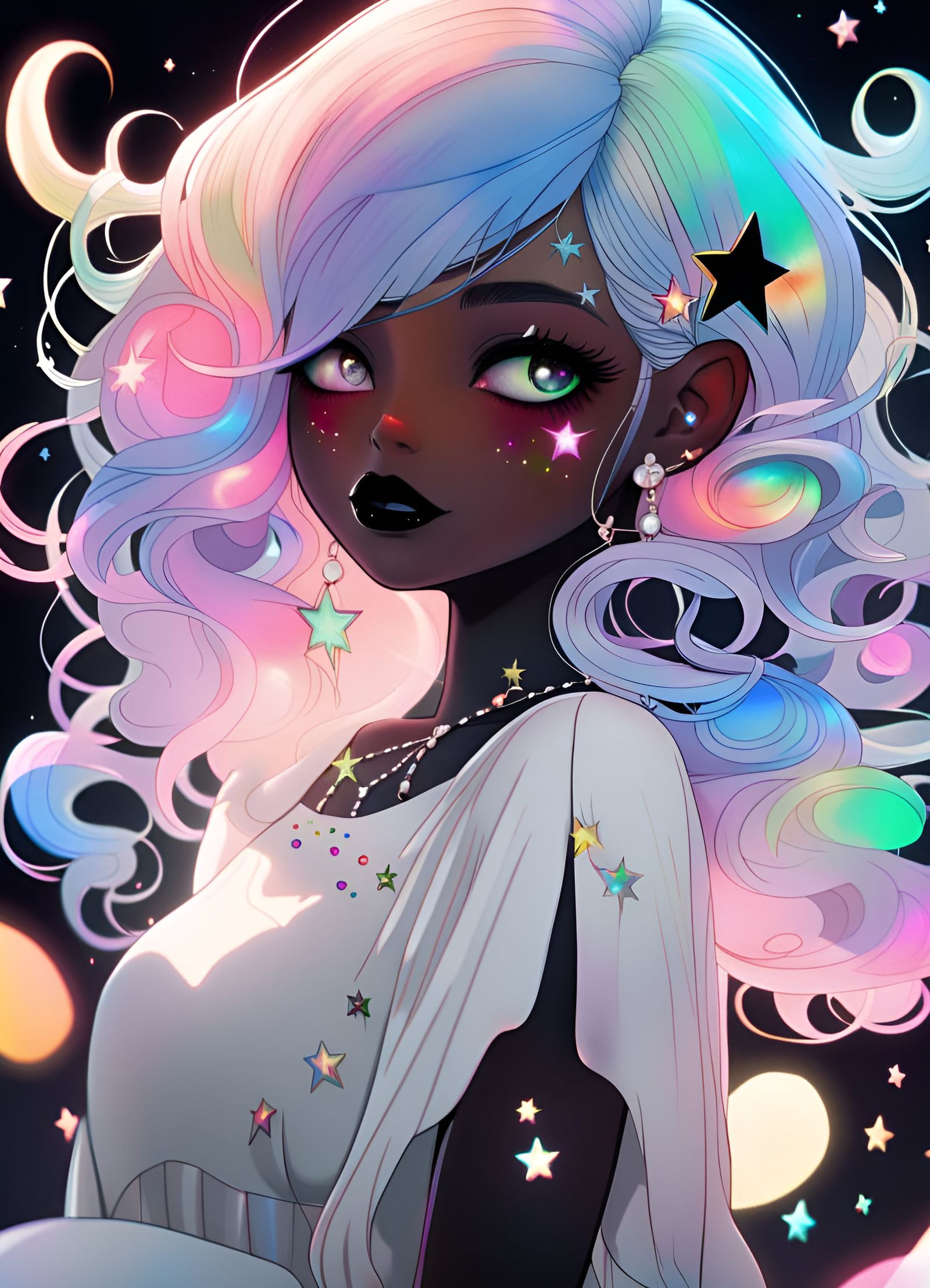 Gothic Rainbow Witch V.2