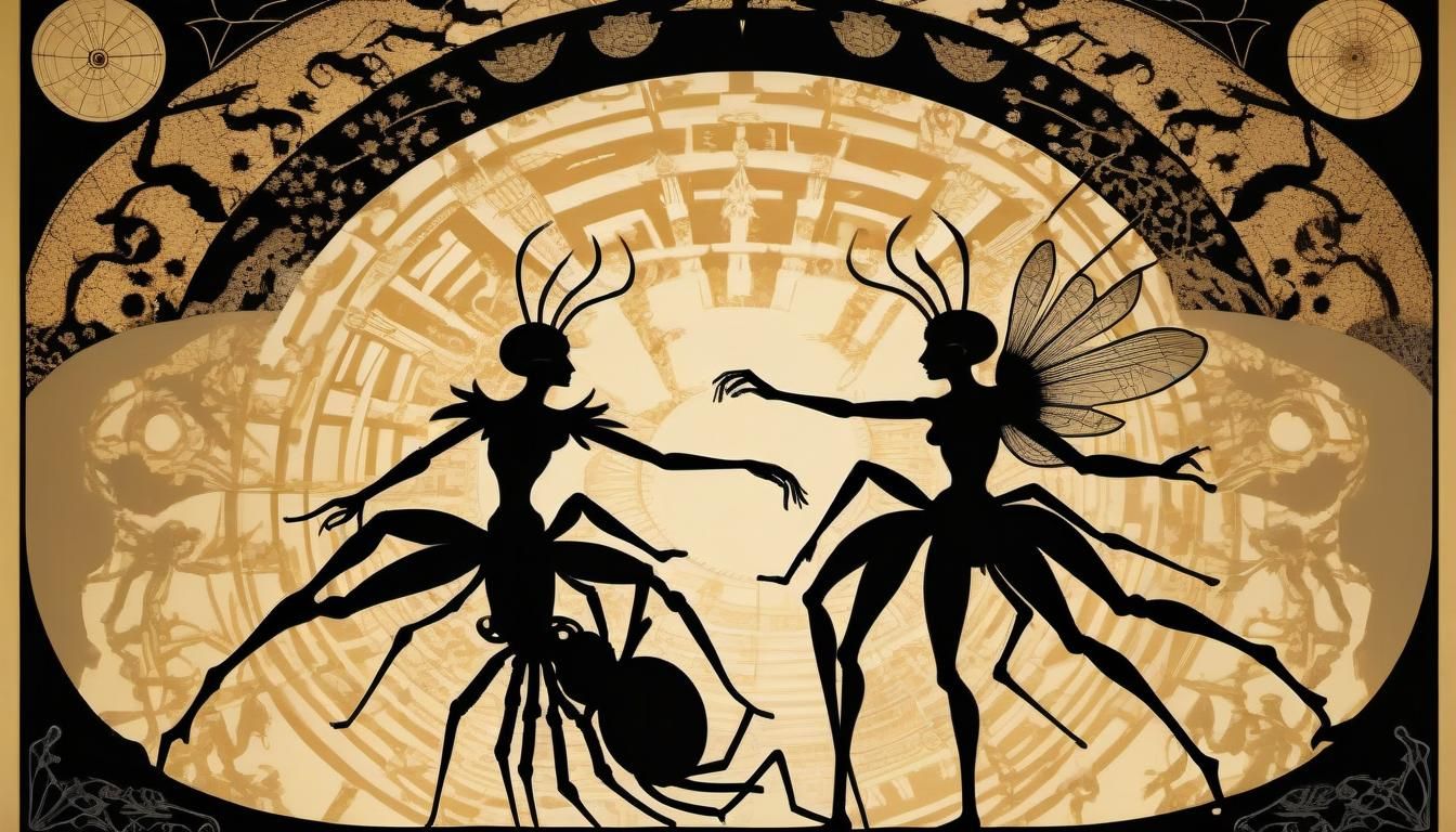 Athena Transforms Arachne: Silhouette Animation in Art Nouve...