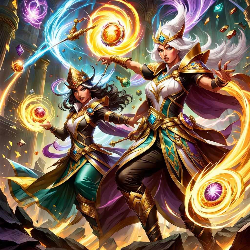 Team Fighters Unleash Powerful Magical Attack