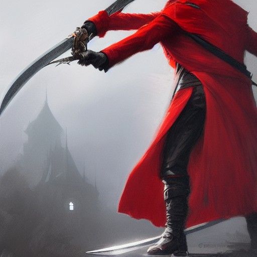 Sinister Devil Hunter with Silver Sword