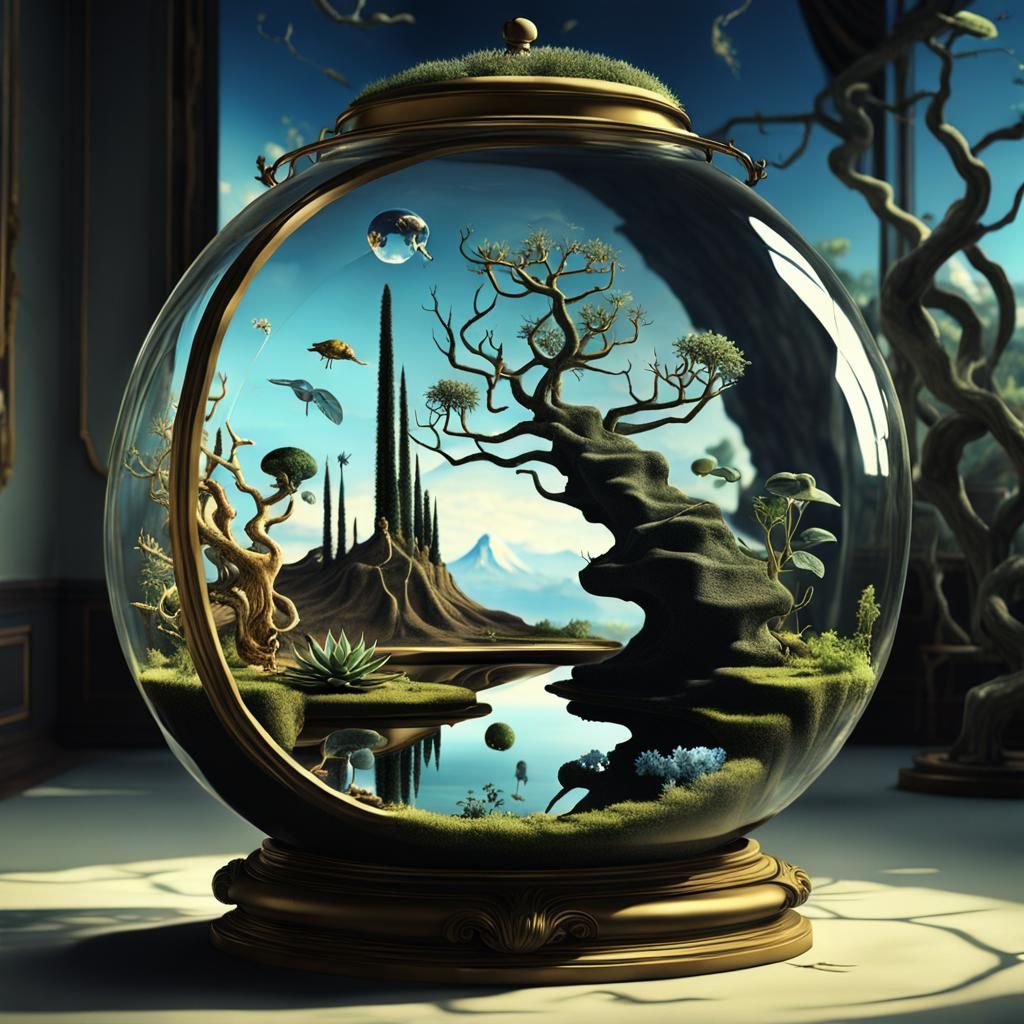 Surreal Terrarium Inspired by Salvador Dali