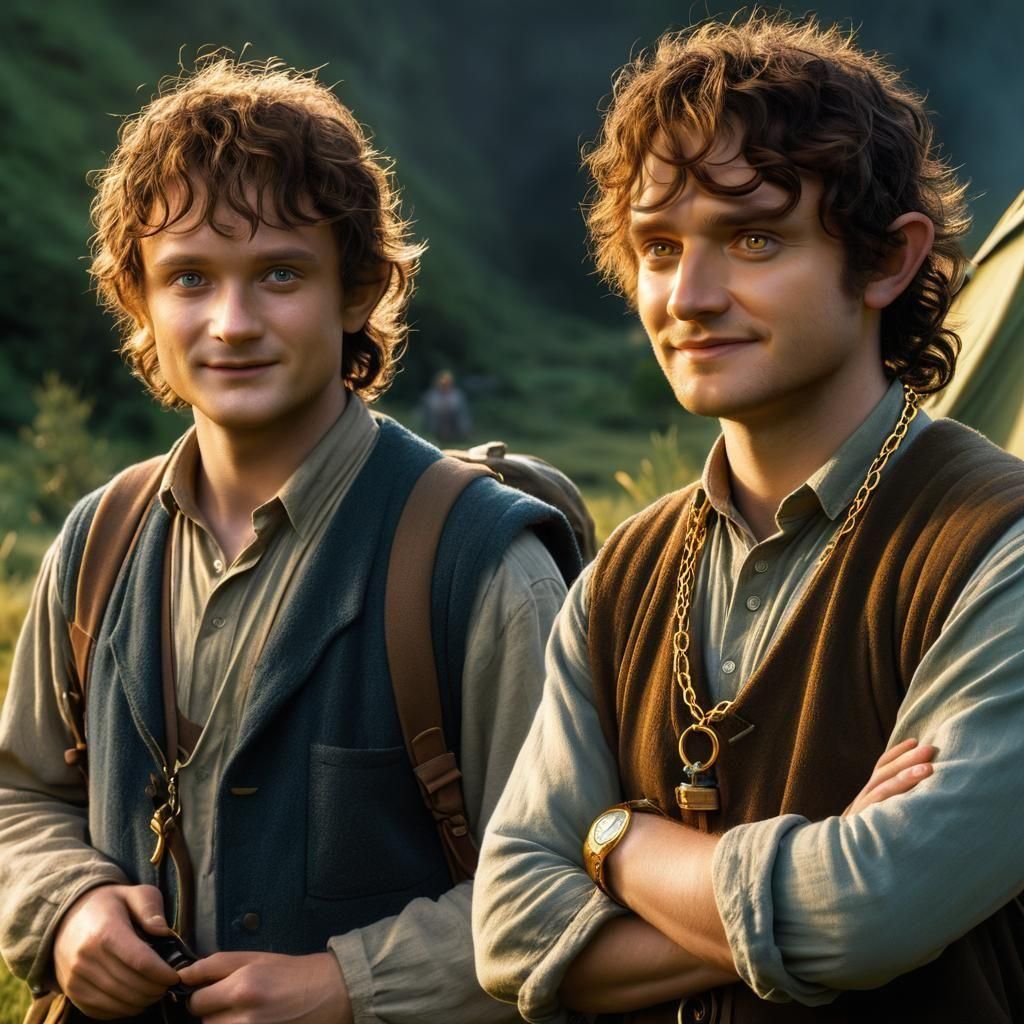 Worried Companions in Dreamy Fantasy Style