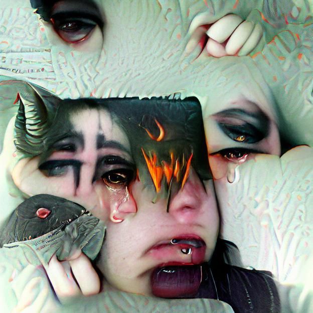 Surreal Battle Against Inner Demons in Hell