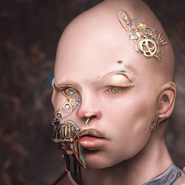 Clockwork Techno-Spirit in Astral Space: Steampunk Automaton