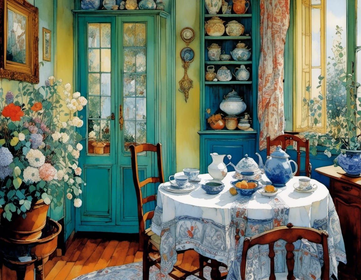 Cozy Home Interior Detailed and Entangled