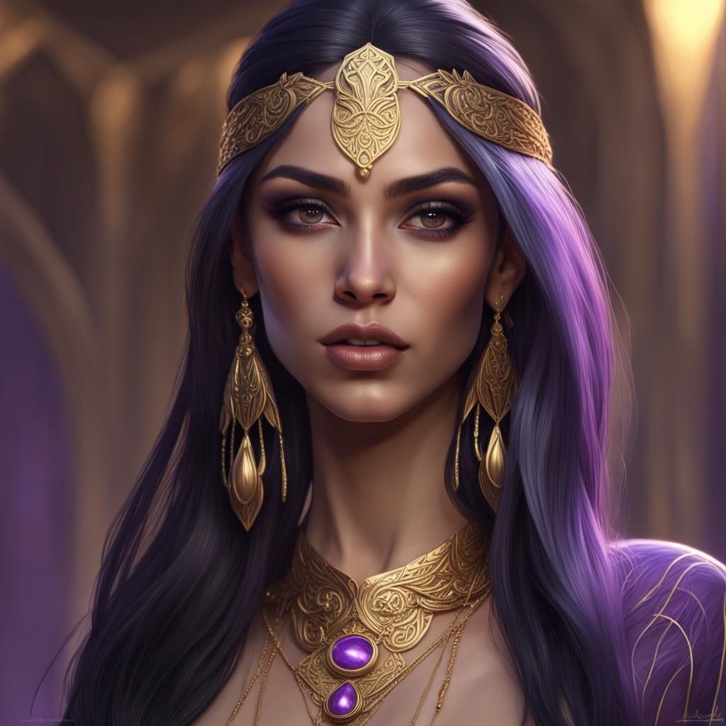 Elegant Elf Dancer Portrait in Hyperrealistic Style