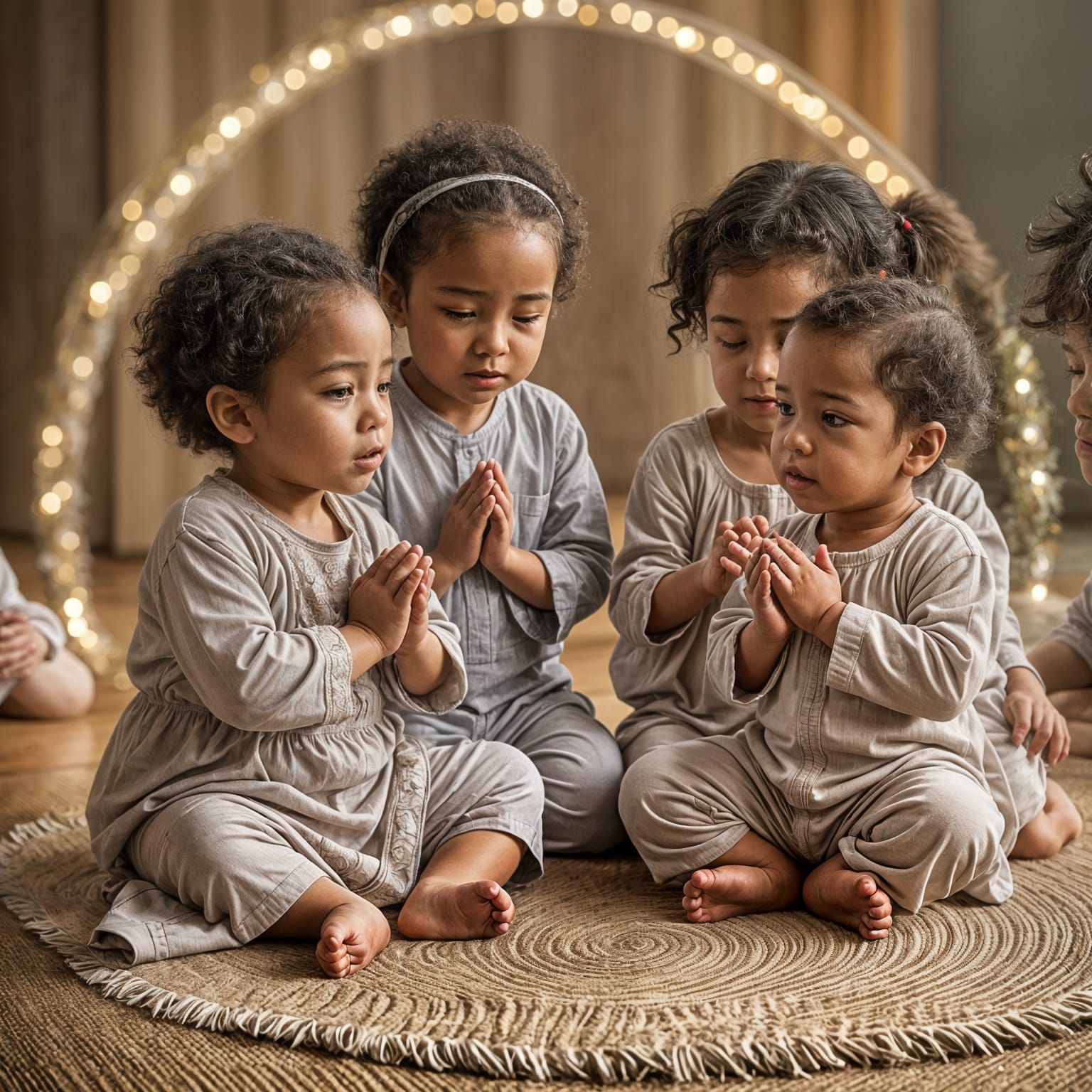 Babies Praying for World Peace