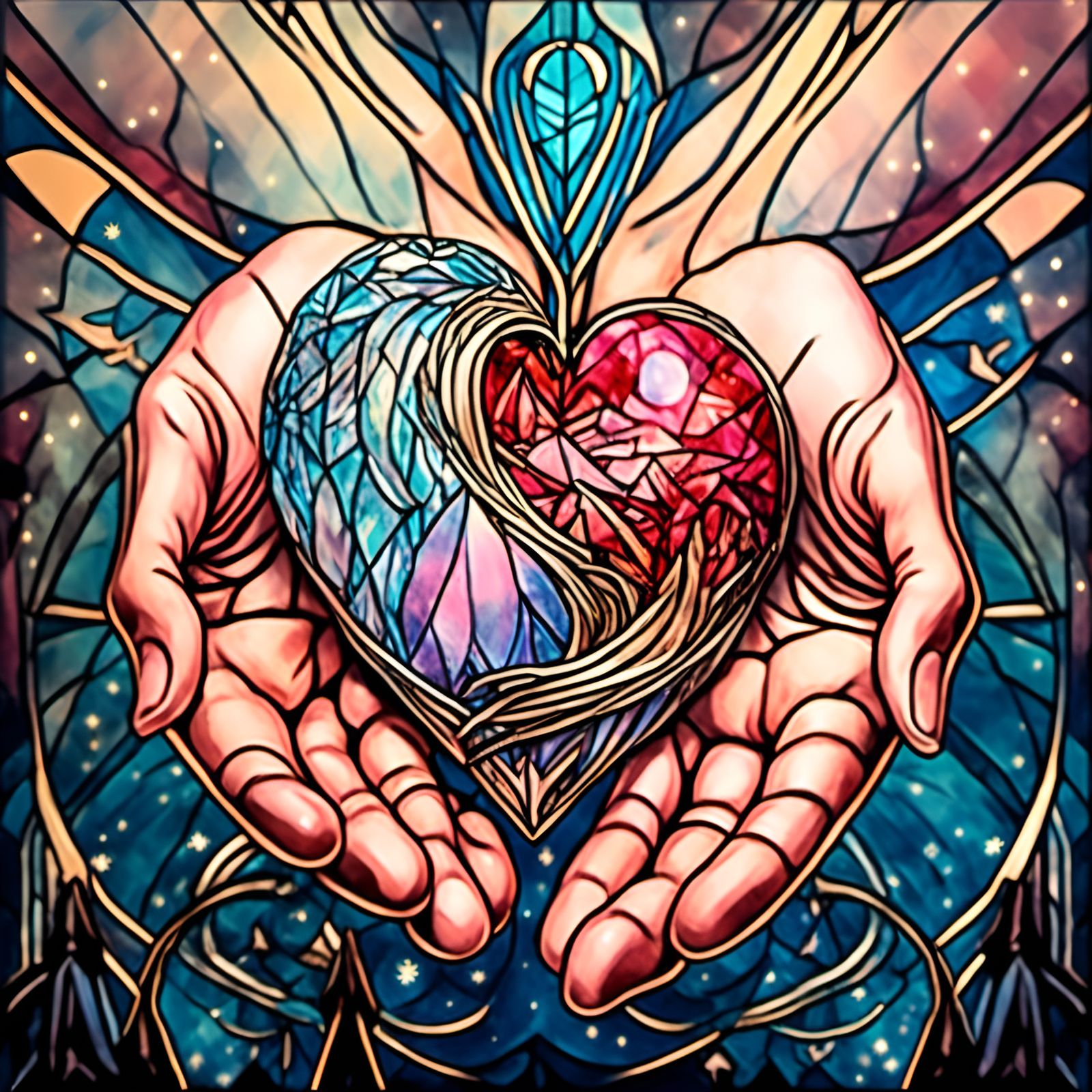 Renaissance Hands Offer 3D Heart