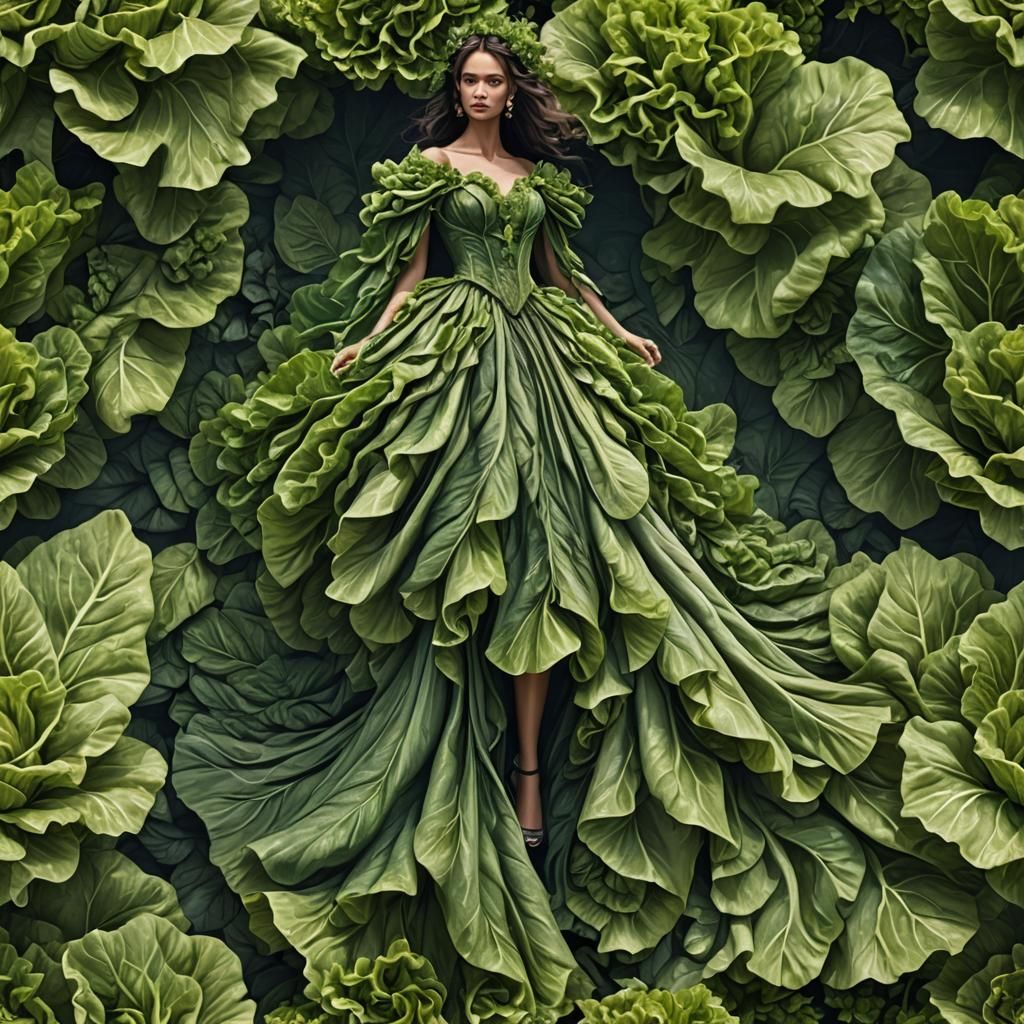 Lettuce Dress: Detailed Matte Painting in Unreal Engine