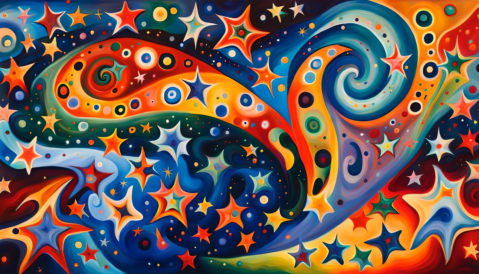 Cosmic Star Clusters in Aboriginal Dreamtime Style