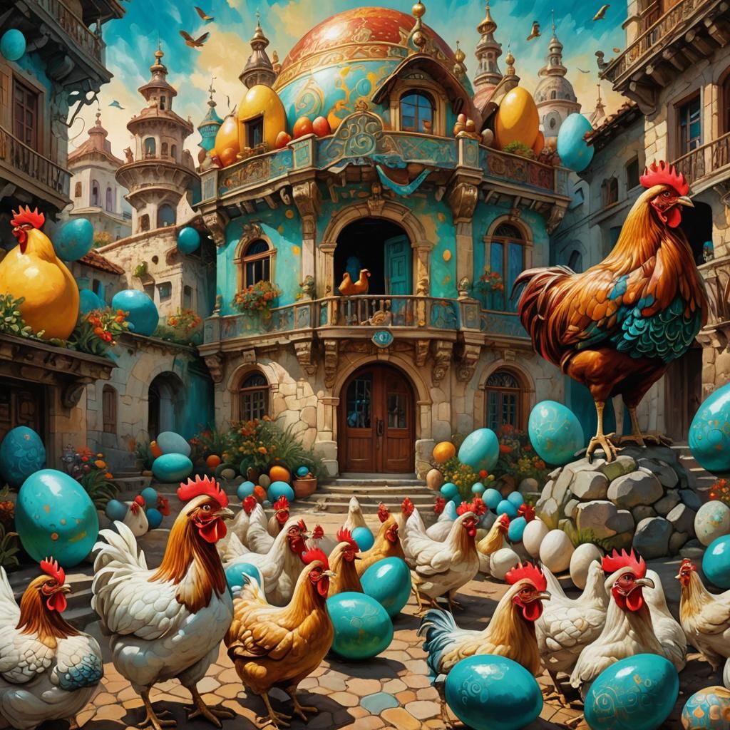 Magical Chicken Procession to the Egg House