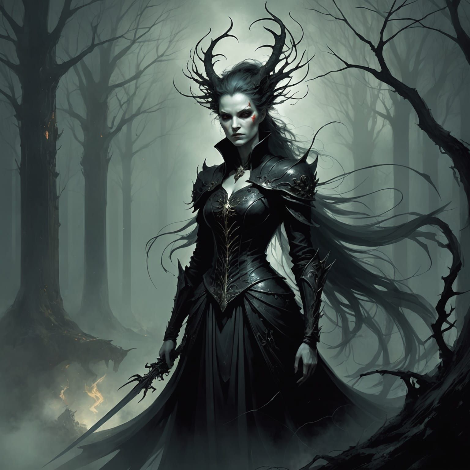 Surreal Grimdark Fantasy Art