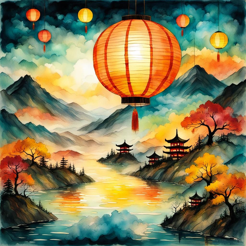 Japanese Paper Lantern Festival