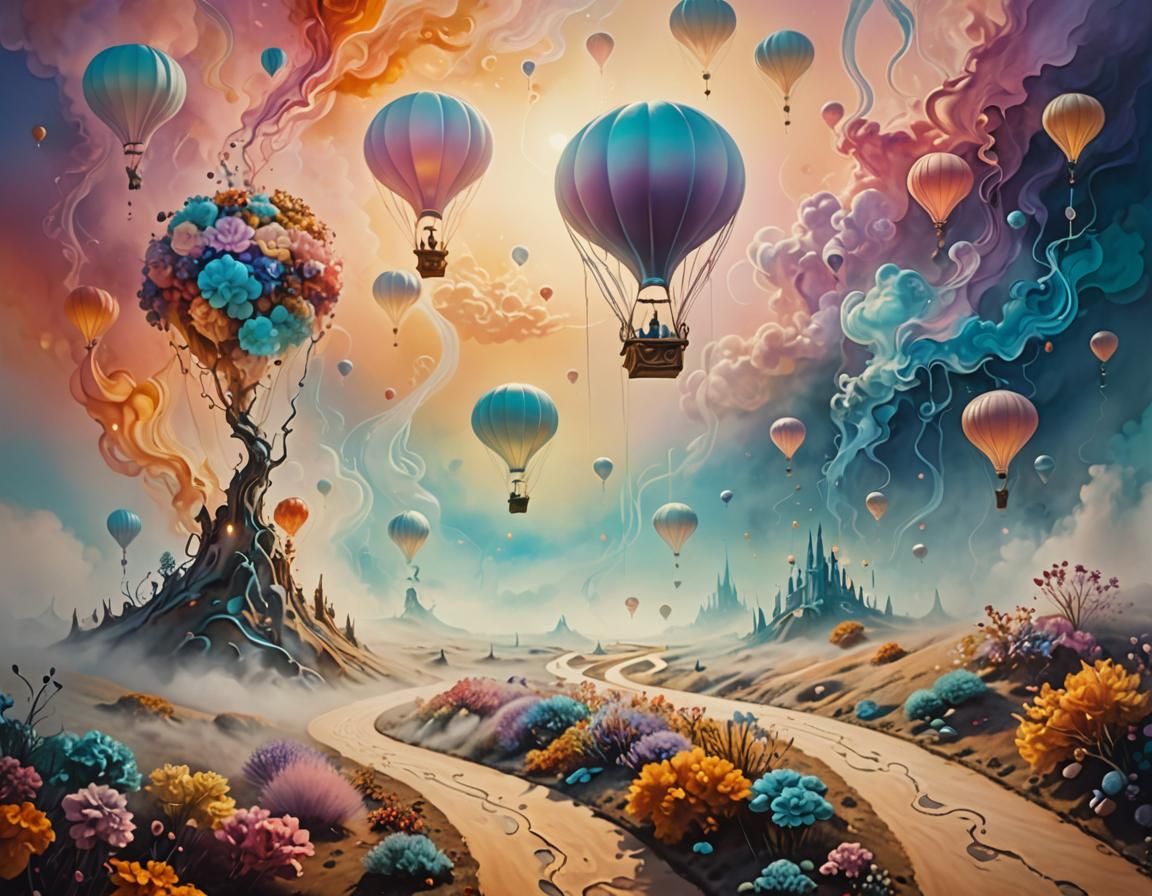 misty luminescent pastel
glowy volumetric lighting
dreamy atmosphere dream-like
ethereal floating objects, endless paths...