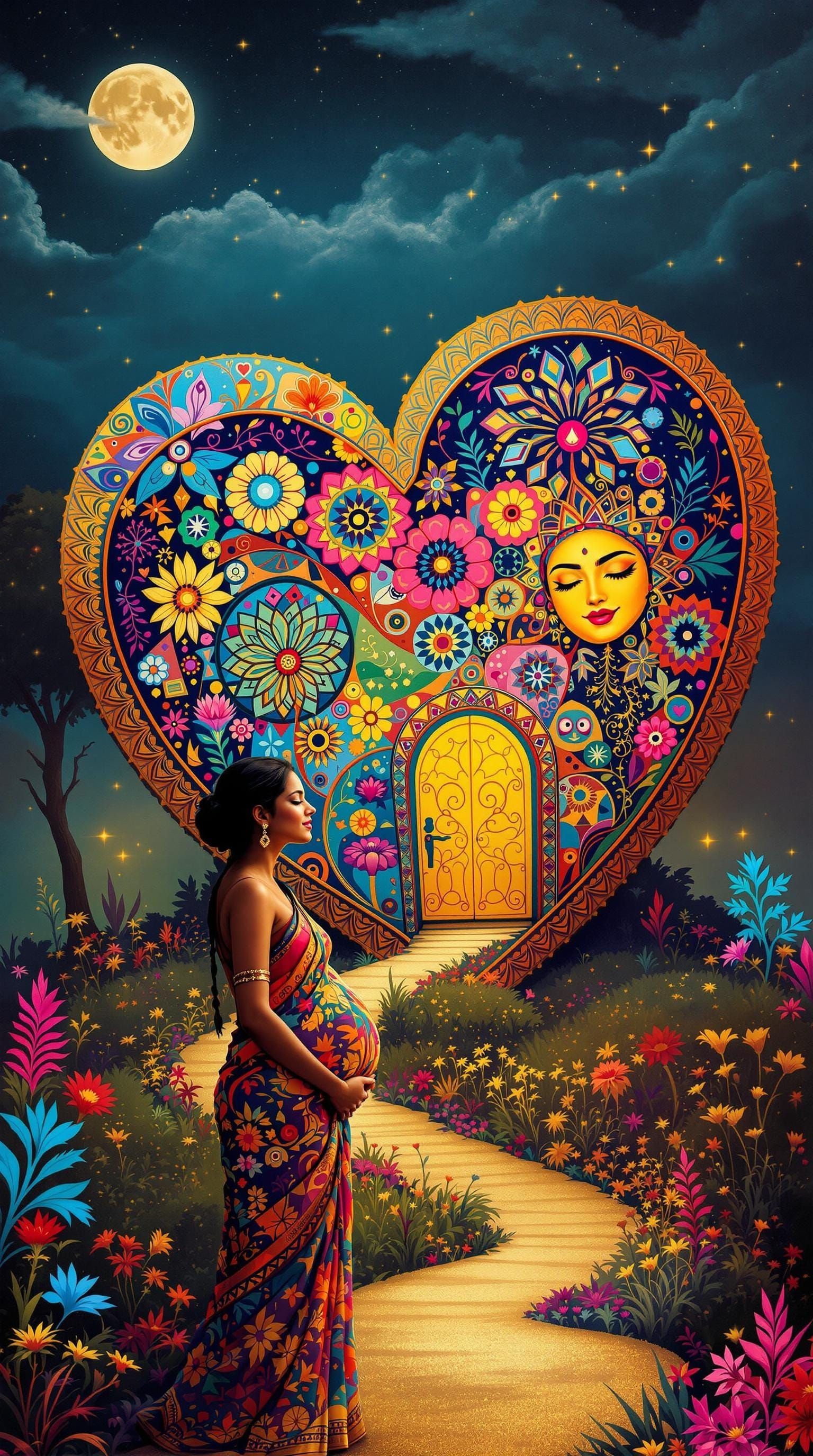 Surrealist Mother Envisions Heart-Shaped Home as a Kaleidosc...